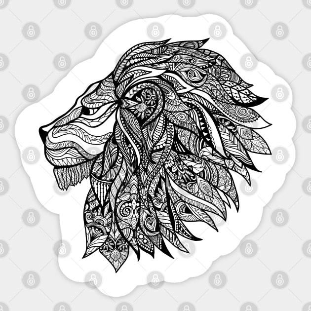 Lion king Sticker by Wisdom-art